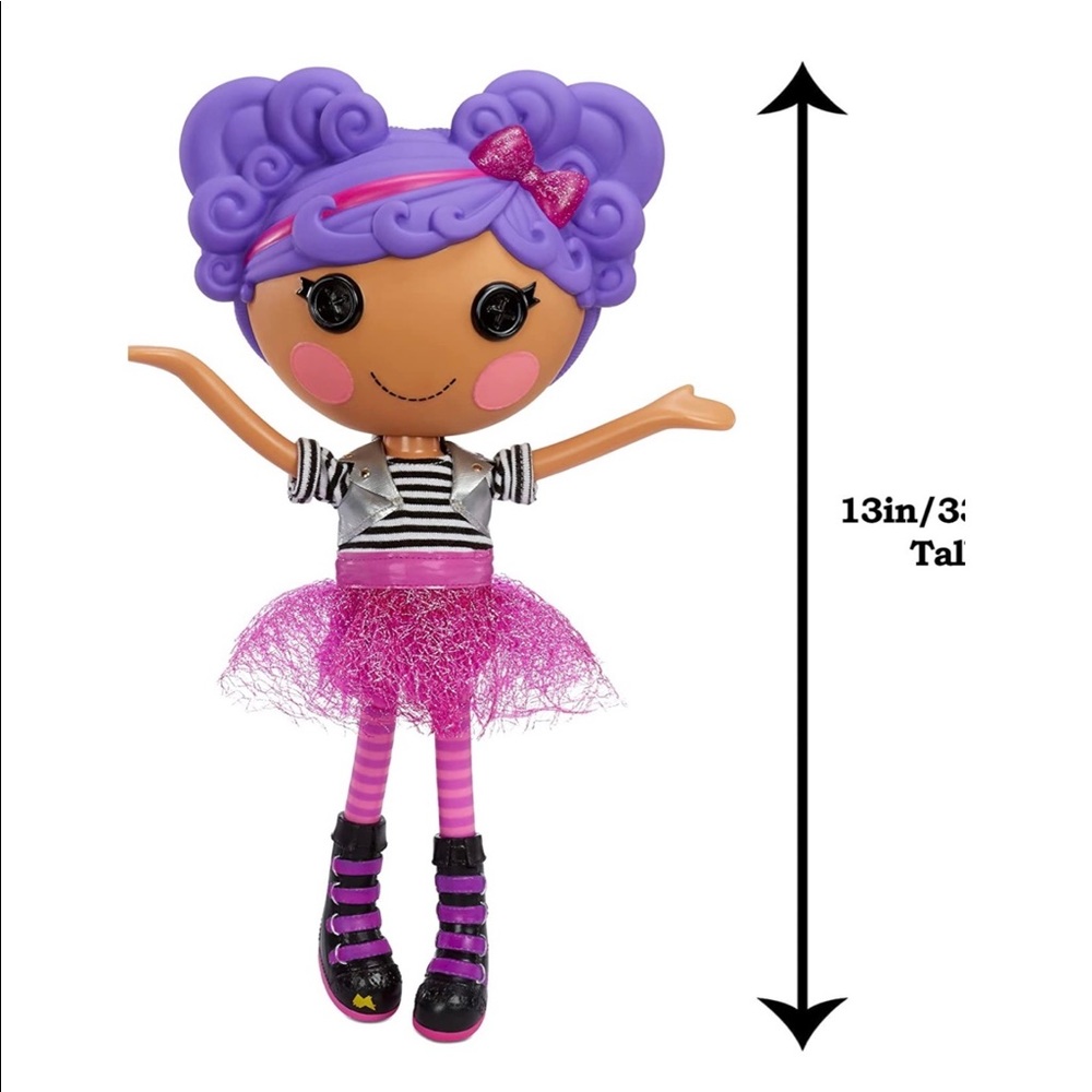 Lalaloopsy Doll- Storm E. Sky & Cool Cat,13" Rocker Musician Doll w/ Purple Hair - Picture 3 of 3